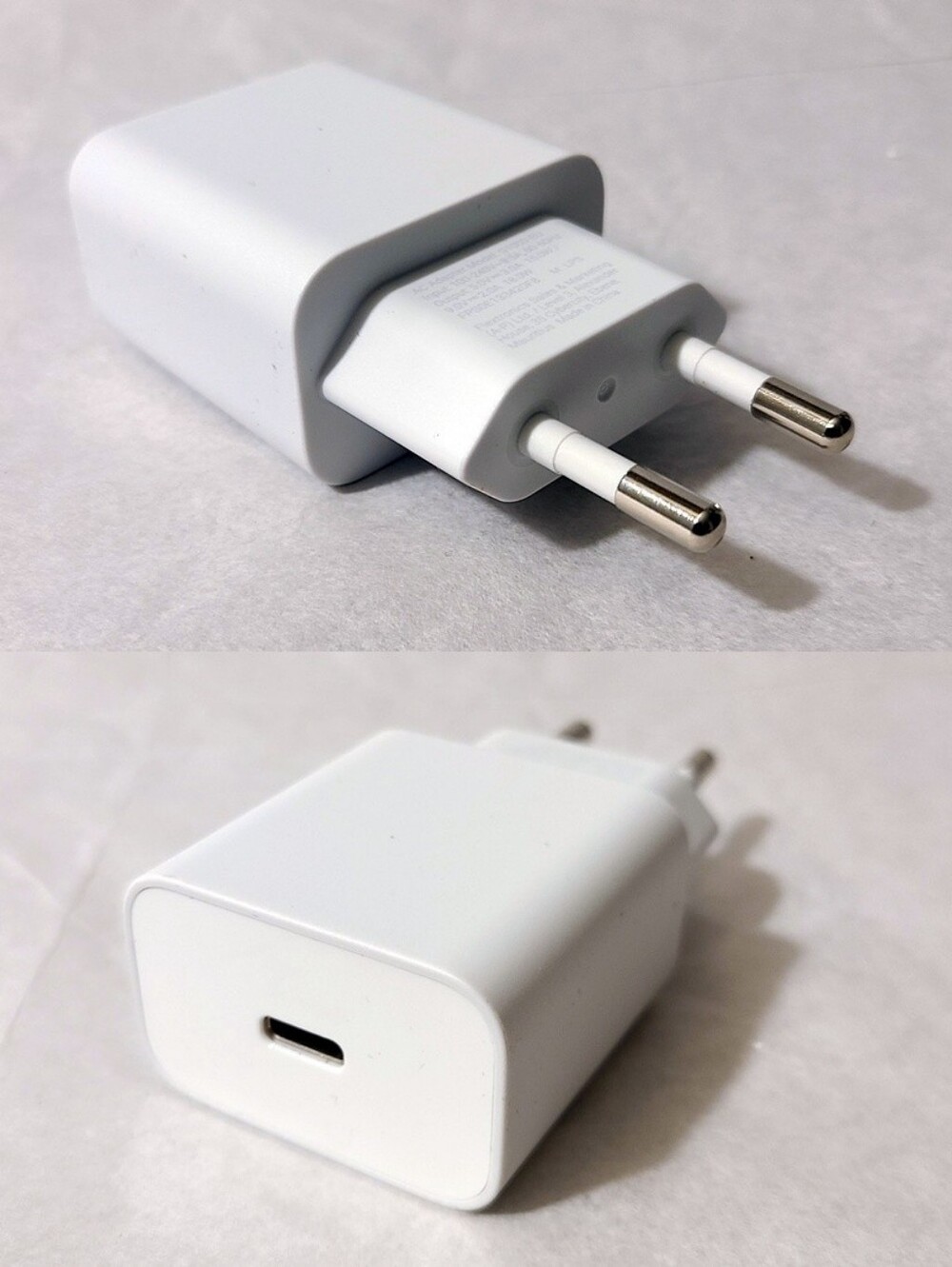 Wall European Plug USB-C Charger Adapter (5V~3A, 9V~2A)